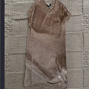 Tuckernuck Swimsuit Cover Up Dress Metallic Sz Small